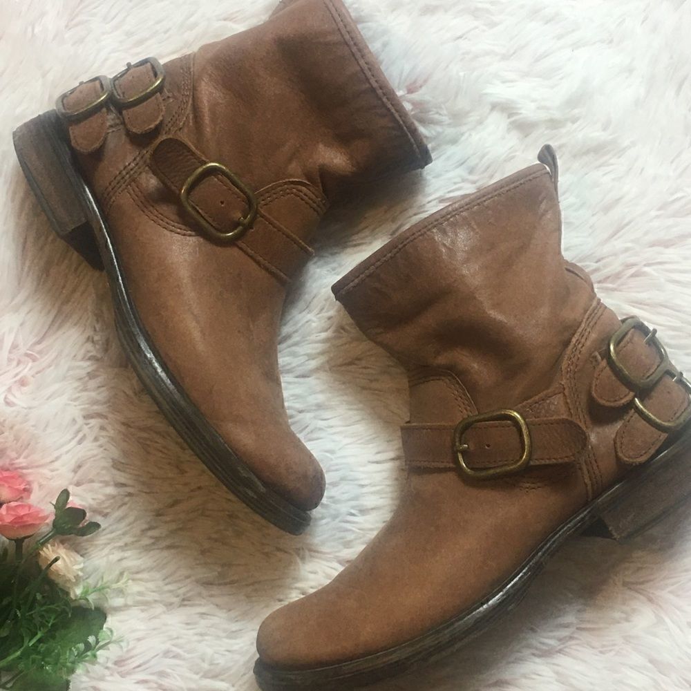 Lucky Brand Brown Leather Boots